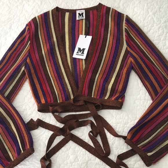 Missoni Tops - Missoni Striped Wrap Crop Top Bolero